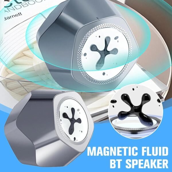 Generic Altoparlante fluido magnetico portatile, suono surround a 360° ad alta fedeltà, altoparlante Bluetooth ferrofluido, decorazione per casa, ufficio, feste, gadget tecnologici, visualizzazione - Image 4