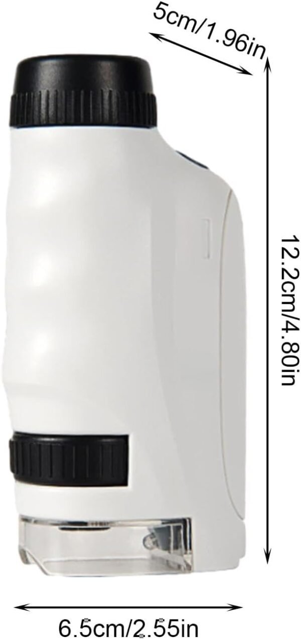 Microscopio portatile, microscopio tascabile,Cool Gadgets Lente d'ingrandimento tascabile per microscopio portatile 60x | Microscopio tascabile per bambini, gadget tecnologici per pelle, capelli, fibr - Image 6