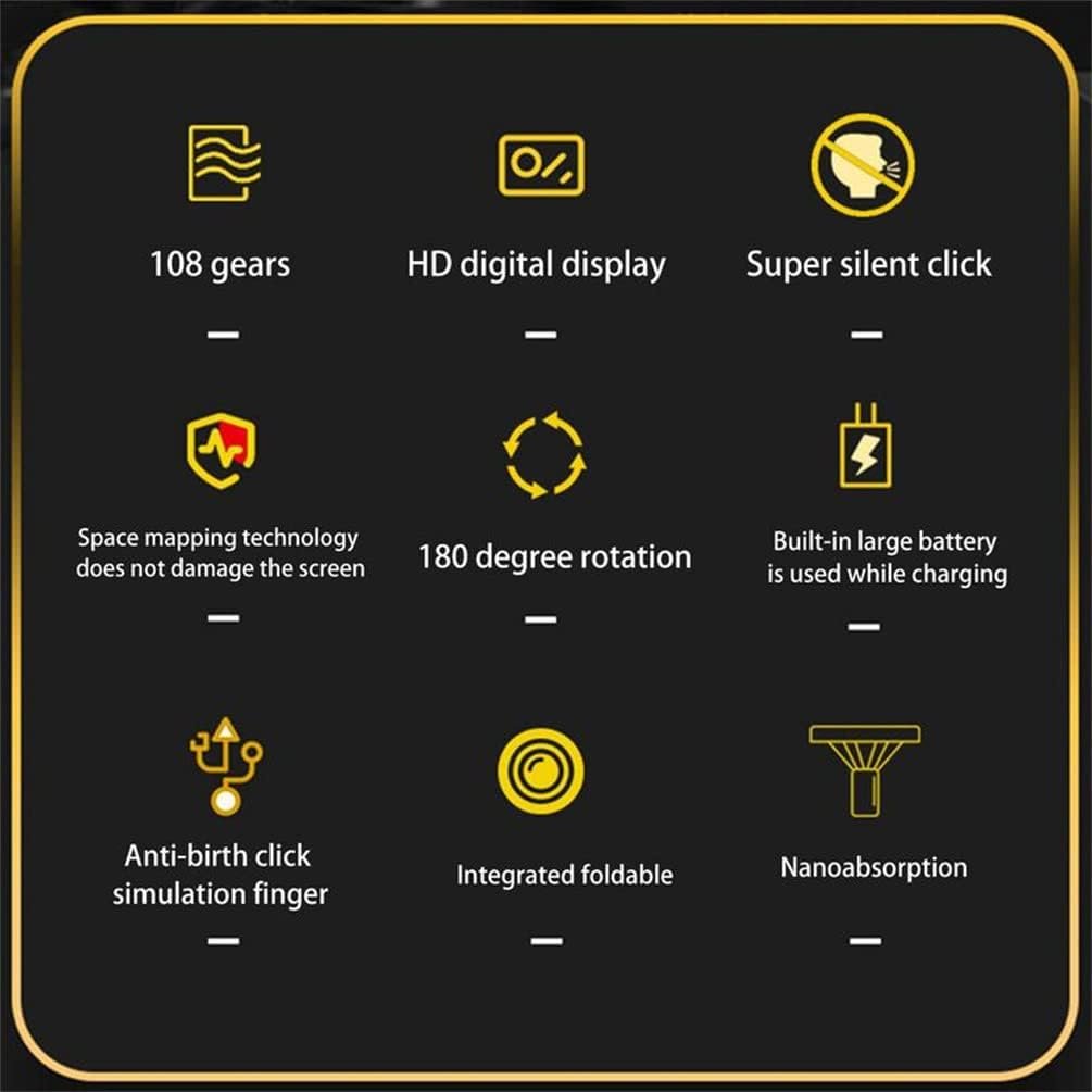 Auto Clicker per Telefono Apps Video Live Streaming Gadget, Clicker Automatico dello Schermo Click Rapido Tappatrice Clicker Fisico per i Giochi (Nero) - Image 7