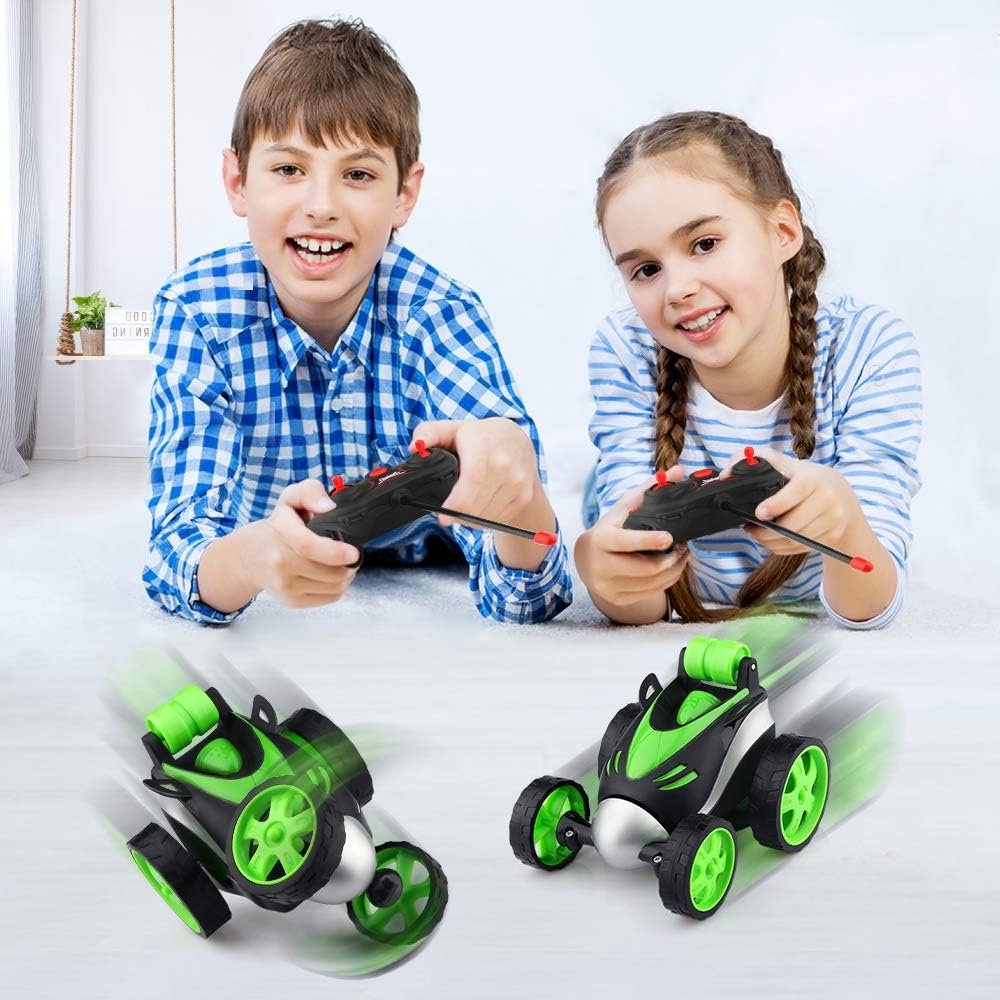 Baztoy Macchina Telecomandata, Giocattoli per Bambini 3 4 5 6 7 8 Anni Mini Auto Radiocomandata 360°Rotazione Macchinina Elettrica Regali Bambina Bambino Giochi Interno Esterno Giardino - Image 2