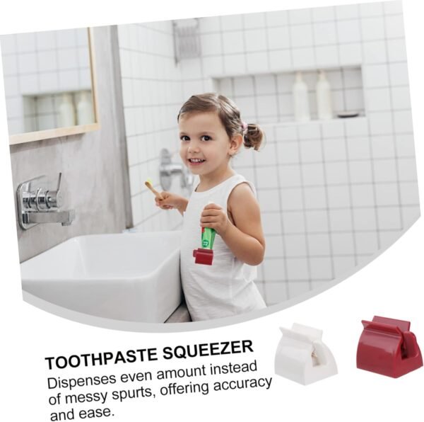 Alipis 2 Pz Distributore Di Dentifricio Attrezzo Spremitubi Strumenti Per Bambini Dente Tappo Per Dentifricio a Chiusura Automatica Spremi Dentifricio Rotante Bambino Manuale Suite - Image 6