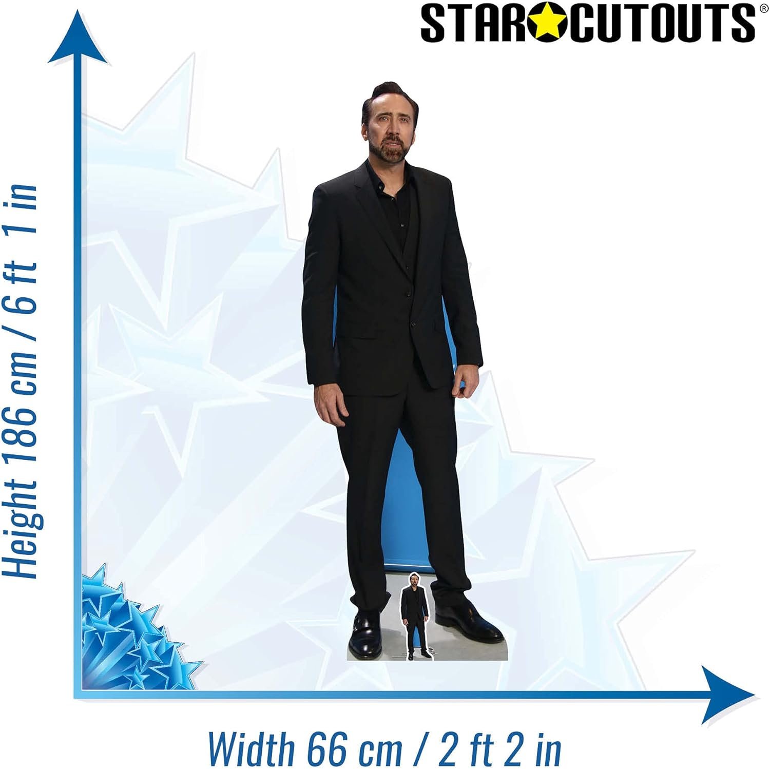 STAR CUTOUTS Ltd CS757 - Sagoma a grandezza naturale a forma di gabbia di Nicholas, decorazione regalo, con mini sagoma in omaggio, tinta unita, multicolore - Image 3