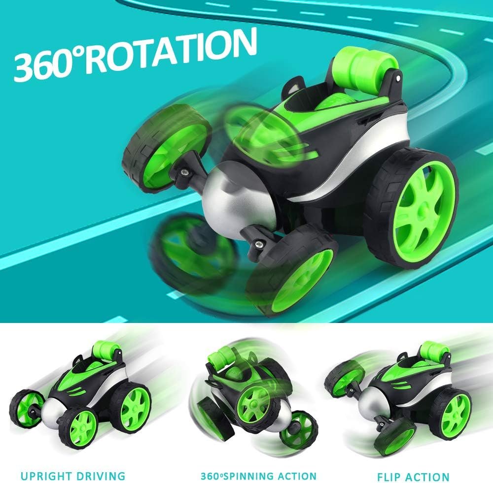 Baztoy Macchina Telecomandata, Giocattoli per Bambini 3 4 5 6 7 8 Anni Mini Auto Radiocomandata 360°Rotazione Macchinina Elettrica Regali Bambina Bambino Giochi Interno Esterno Giardino - Image 5