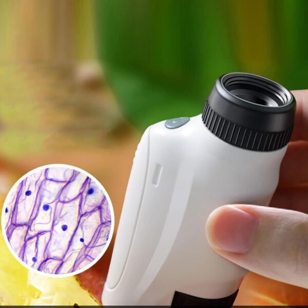 Microscopio portatile, microscopio tascabile,Cool Gadgets Lente d'ingrandimento tascabile per microscopio portatile 60x | Microscopio tascabile per bambini, gadget tecnologici per pelle, capelli, fibr - Image 5
