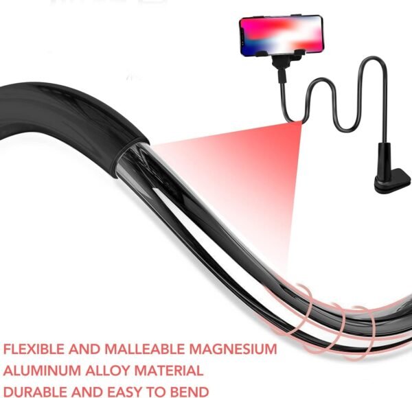 iYInJuan Porta Cellulare da Collo,Supporto Cellulare,Gadget Tecnologici,Regolabile e Flessibile, Supporto a Collo Oca da Scrivania per Cellulare/iPhone Series/Huawei/Google Pixel e Altri Attrezzatura - Image 4
