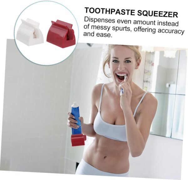 Alipis 2 Pz Distributore Di Dentifricio Attrezzo Spremitubi Strumenti Per Bambini Dente Tappo Per Dentifricio a Chiusura Automatica Spremi Dentifricio Rotante Bambino Manuale Suite - Image 7