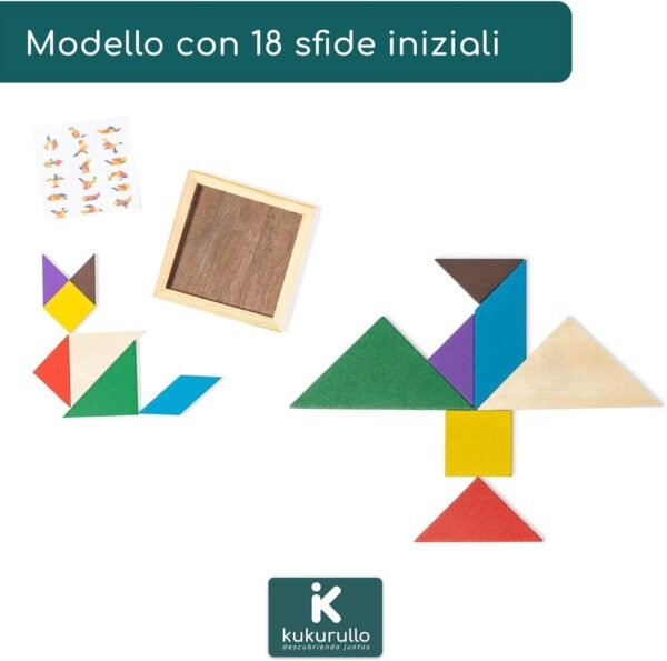 KUKURULLO Set di 25 Tangram Gadget Compleanno Bambini Regalini Fine Festa Compleanno Bambini Fantastico Gioco di Puzzle per Bambini Invitati Pensierini Bambini Dopo Festa, Puzzle rompicapo - Image 4