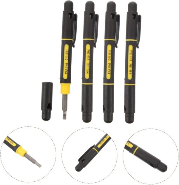 Hemobllo 12 Set Cacciavite Impatto Strumenti Di Riparazione Di Mini Gadget Forniture Per La Riparazione Della Casa Multiutensile Tascabile Accessori Lega Di Alluminio Acciaio - Image 4