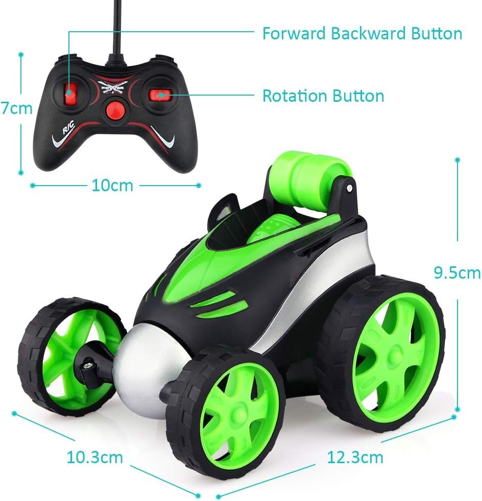 Baztoy Macchina Telecomandata, Giocattoli per Bambini 3 4 5 6 7 8 Anni Mini Auto Radiocomandata 360°Rotazione Macchinina Elettrica Regali Bambina Bambino Giochi Interno Esterno Giardino - Image 6