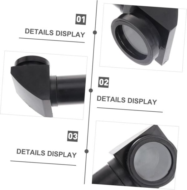 JOINPAYA modello periscopio giocattolo periscopio set da gioco per bambini gadget segreti funlicht swivel puntello di esperimento ottico giocattolo di riflessione della luce plastica Black - Image 8
