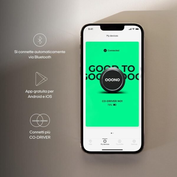 OOONO CO-DRIVER NO1: Avvisi su autovelox e pericoli stradali per auto | Si avvia automaticamente | Funziona in oltre 80 paesi | Nessuno schermo che distrae - Image 3