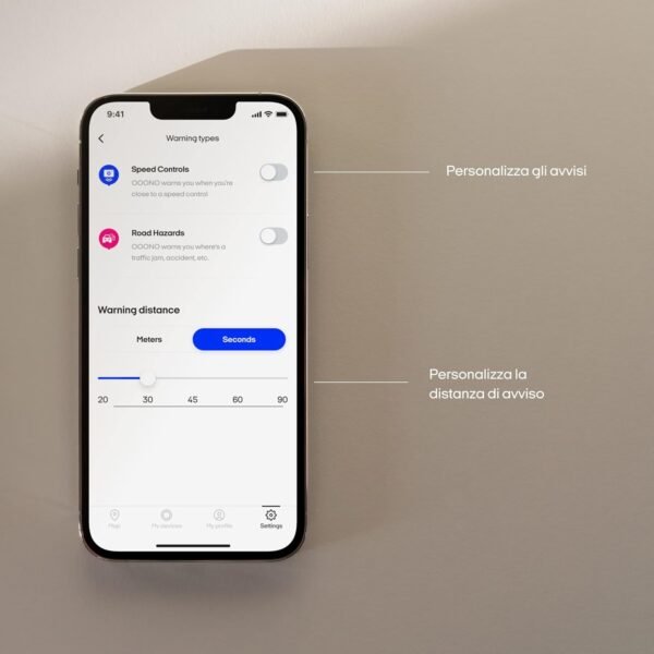 OOONO CO-DRIVER NO1: Avvisi su autovelox e pericoli stradali per auto | Si avvia automaticamente | Funziona in oltre 80 paesi | Nessuno schermo che distrae - Image 6