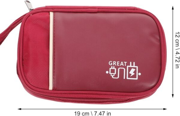 Gadpiparty Borsa Di Stoccaggio Multifunzionale Borsa Organizer Elettronica Accessori Da Viaggio Per Donna Gadget Ad Alta Tecnologia Elettronico Pu Caricabatterie Scatola Portaoggetti Mancare - Image 6