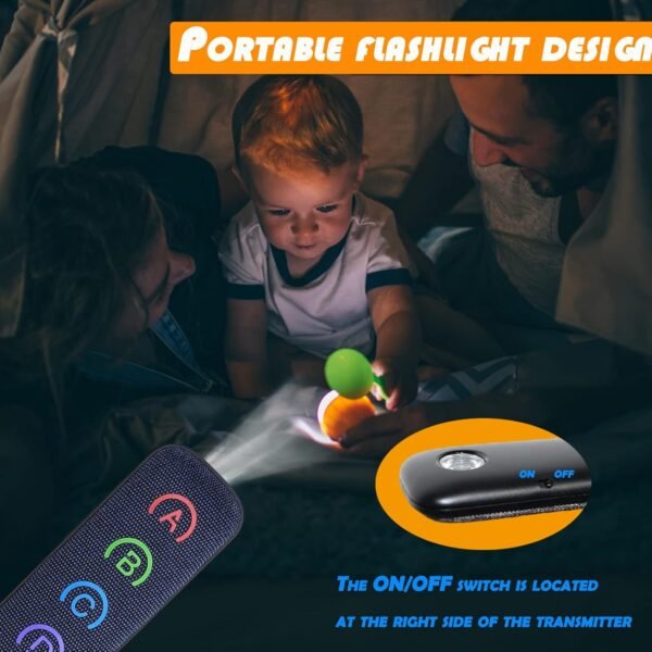 JTD Localizzatore remoto Chiavi Trova Chiavi wireless/elemento RF per i portafogli di chiavi di cellulare di Pet,con LED Flashlight - Image 4