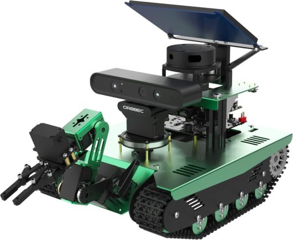 Yahboom Jetson Nano B01 AI Kit robotico con radar Silan A1 ROS Smart Tank Car Kit braccio robot fai da te per adulti SLAM Costruisci mappe, Navigazione autonoma (Con Nano B01 Ver.V)