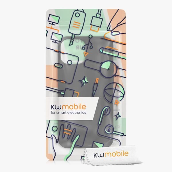 kwmobile Custodia Magnetica Compatibile con Apple iPhone 13 mini - Compatibile con MagSafe - Cover Silicone TPU Magnete - nero - Image 7
