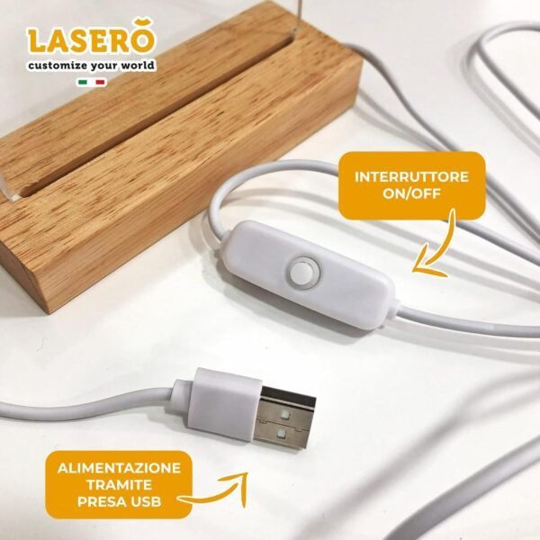 LASERO' Lampada con Foto Personalizzata Idea Regalo Fidanzata Compleanno - Lampada a Cuore Regali Anniversario per Lui - Image 5