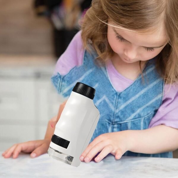 Microscopio portatile, microscopio tascabile,Cool Gadgets Lente d'ingrandimento tascabile per microscopio portatile 60x | Microscopio tascabile per bambini, gadget tecnologici per pelle, capelli, fibr - Image 3