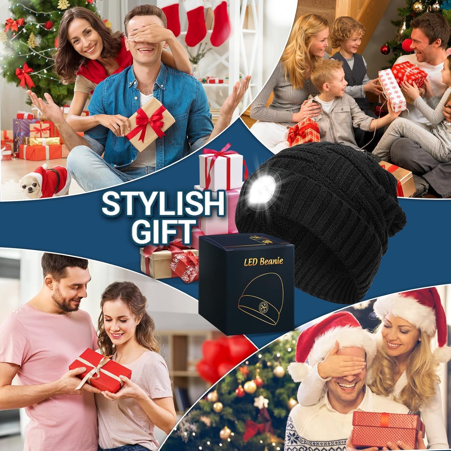 HIGHEVER Idee Regalo Uomo Gadget Tecnologici - Regali Natale Originali Cappello con Luce LED, Idee per Regali Originali Uomo papà Lui, Ciclismo Running Regali Utili Gadget, Calendario Avvento - Image 5