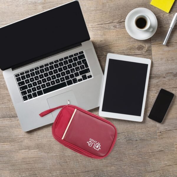 Gadpiparty Borsa Di Stoccaggio Multifunzionale Borsa Organizer Elettronica Accessori Da Viaggio Per Donna Gadget Ad Alta Tecnologia Elettronico Pu Caricabatterie Scatola Portaoggetti Mancare - Image 4