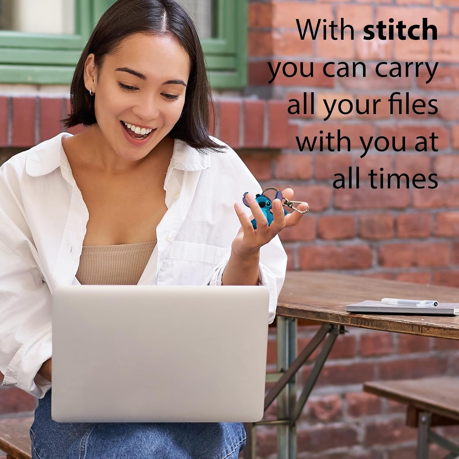 WONDEE Stitch Gadget, ( 2 in 1 Simpatica Chiavetta USB 32 gb + Portachiavi Stitch ) - Lilo e Stitch Stitch Bambina, Disney Gadget Originale e Funzionale, Idea Regalo per Adulti e Bambini - Image 5