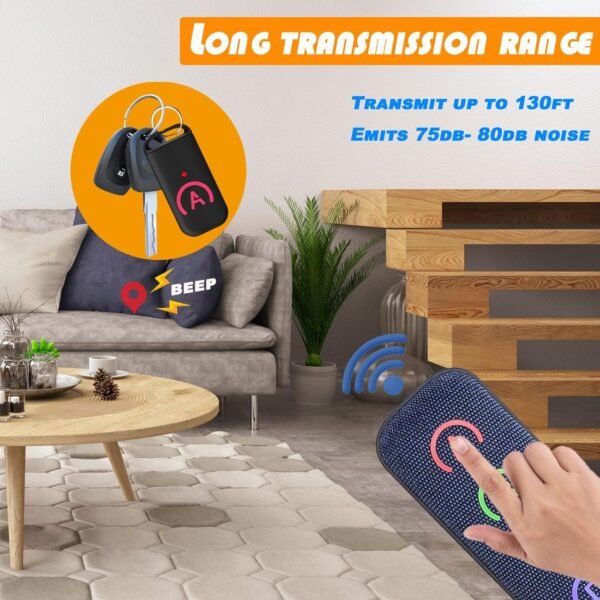 JTD Localizzatore remoto Chiavi Trova Chiavi wireless/elemento RF per i portafogli di chiavi di cellulare di Pet,con LED Flashlight - Image 2