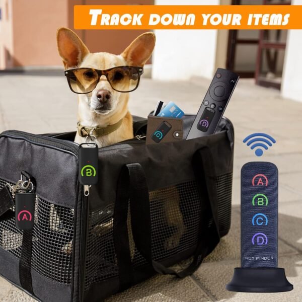 JTD Localizzatore remoto Chiavi Trova Chiavi wireless/elemento RF per i portafogli di chiavi di cellulare di Pet,con LED Flashlight - Image 3