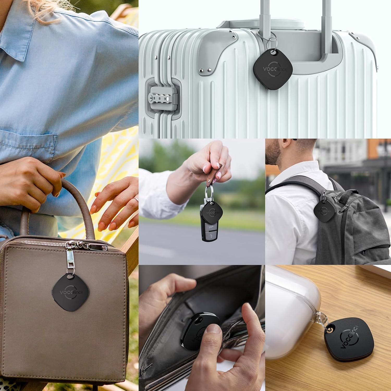 VOCOlinc Air Tag Tracker, Bluetooth Localizzatore Chiavi Compatibile con Apple Dov’è App (solo iOS, NON per Android), Trova Oggetti per Portafogli, Valigie e Bagagli, Batteria Sostituibile, 2 Pezzi - Image 7