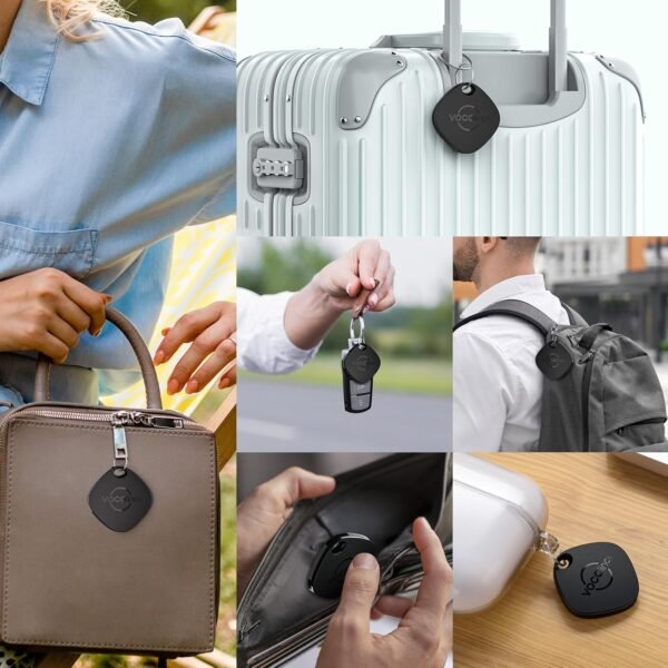 VOCOlinc Cercatore di Chiavi, Air Tag Smart Tracker Localizzatore Compatibile con Apple Dov’è (solo iOS), Trova Oggetti Bluetooth per Chiavi, Portafogli, Valigie e Altro, Batteria Sostituibile - Image 7