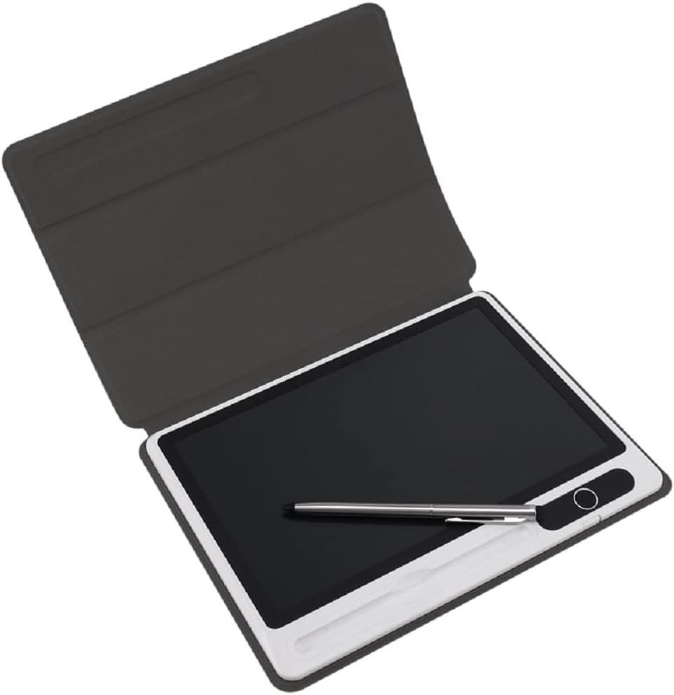 EMEBAY Blocco Note Elettronico da Tavolo da Scrittura Intelligente con Custodia protettiva, Tablet con Disegno LCD da 10,1 Pollici, Strumento di Pittura a Mano per Bambini/Adulti/Note/Insegnante