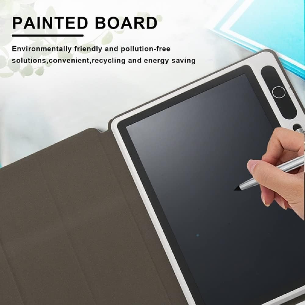 EMEBAY Blocco Note Elettronico da Tavolo da Scrittura Intelligente con Custodia protettiva, Tablet con Disegno LCD da 10,1 Pollici, Strumento di Pittura a Mano per Bambini/Adulti/Note/Insegnante - Image 8
