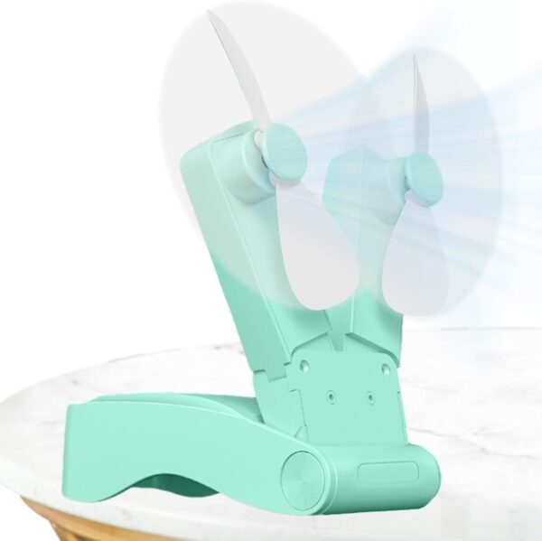 Piccolo ventilatore USB | Ventilatore portatile ricaricabile tramite USB, ventilatore personale con design a testa ventaglio per viaggi ufficio uso esterno