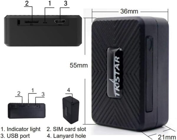 Micro Localizzatore GPS Spia Auto Mini GPS Tracker con Microfono Portatile Mini Localizzatore GPS APP Senza Abbonamento IP65 Impermeabile Magnete Integrato per Bambini Anziani - Image 7