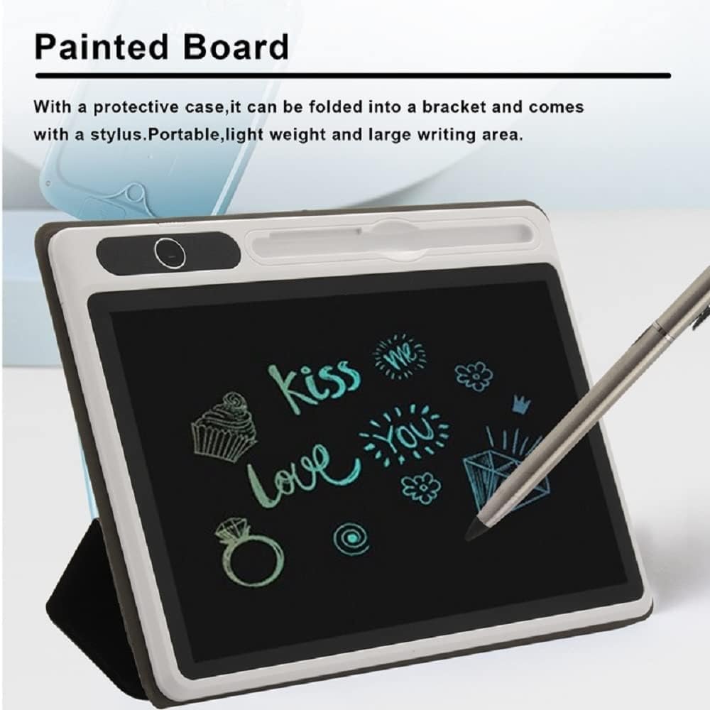 EMEBAY Blocco Note Elettronico da Tavolo da Scrittura Intelligente con Custodia protettiva, Tablet con Disegno LCD da 10,1 Pollici, Strumento di Pittura a Mano per Bambini/Adulti/Note/Insegnante - Image 5