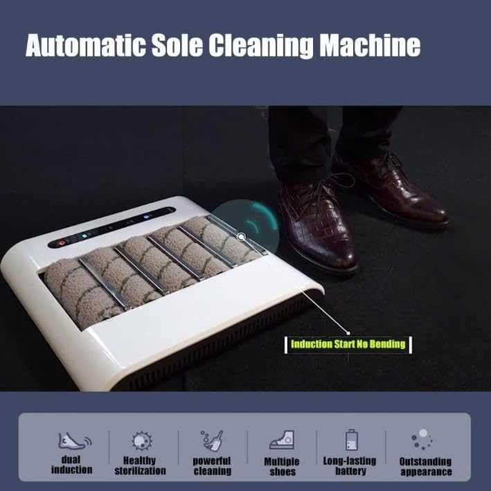 Detergente per scarpe senza acqua, macchina per la pulizia delle suole completamente automatica con lucidatrice a induzione automatica ricaricabile, ideale per casa e ufficio, 260 giri/min - Image 8