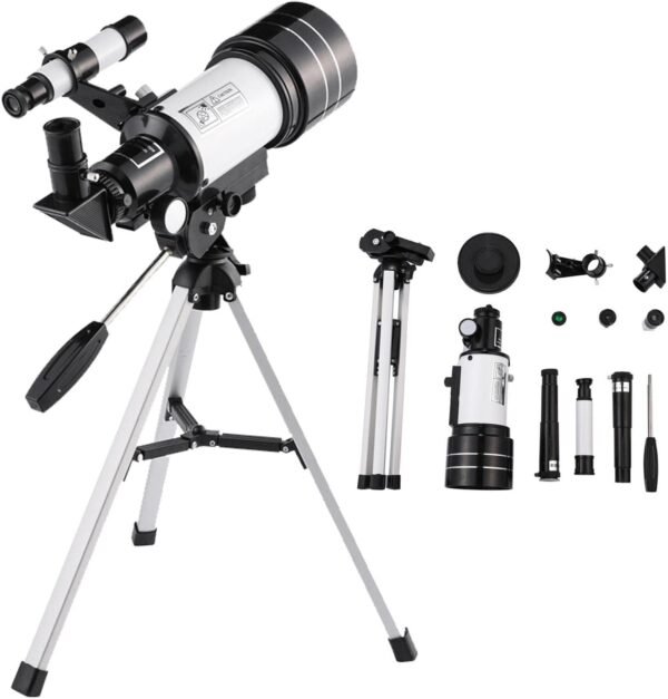 Telescopio per bambini - Telescopio per bambini con rivestimento ad alta trasmissione 10 anni in vetro completamente rivestito ottico,Tecnologia Gadget Moongazing 70 mm Diaframma Idee regalo ragazzi - Image 7