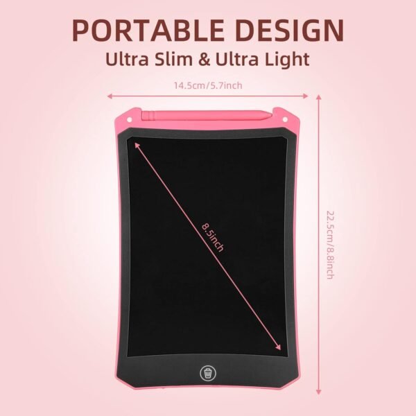 Lavagna Magnetica per Bambini,Tavoletta Grafica LCD 8,5 Pollici Giochi Bambini 2 3 4 5 6 7 8 Anni Lavagna Grafica Bambino Cancellabile Lavagnetta Magica Portatile Tablet Disegno Regali Ragazza Ragazzo - Image 8