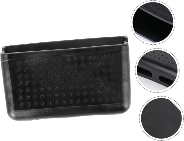 OUNONA organizzatore di auto Il proprietario della macchina Porta cellulare autoadesivo per auto Black - Image 5