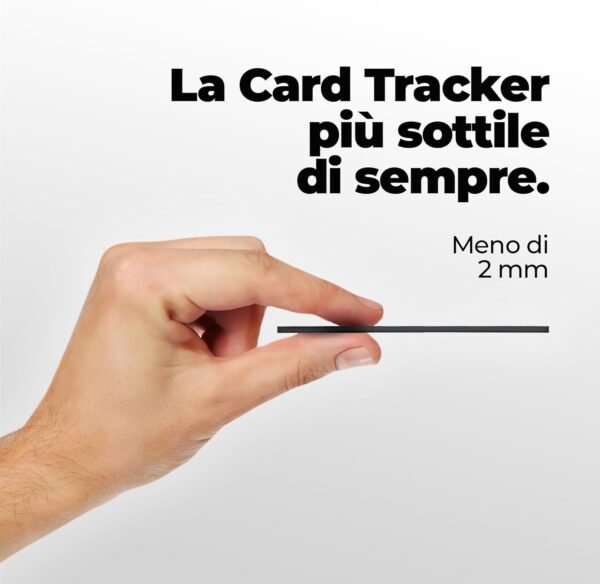 KEYSMART SmartCard Carta Tracker GPS Portafoglio, Ricaricabile e Riutilizzabile, Versatile Foro per Portachiavi, Compatibile Apple Dov’è, Localizzatore GPS per Valigia, Borsellino, Passaporto - Image 2
