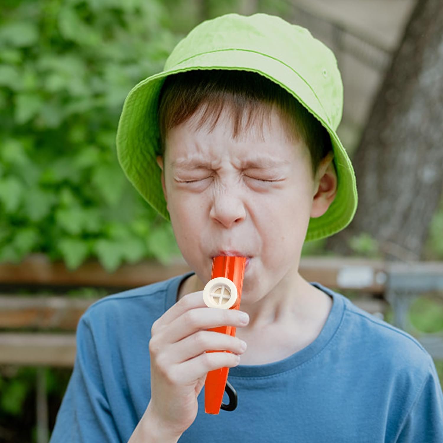 Kazoo in plastica con membrana Kazoo, set da 15 pezzi, per bambini, chitarra, ukulele, accompagnamento per violino per kazoo, strumento per feste, strumento musicale per principianti (multicolore) - Image 5