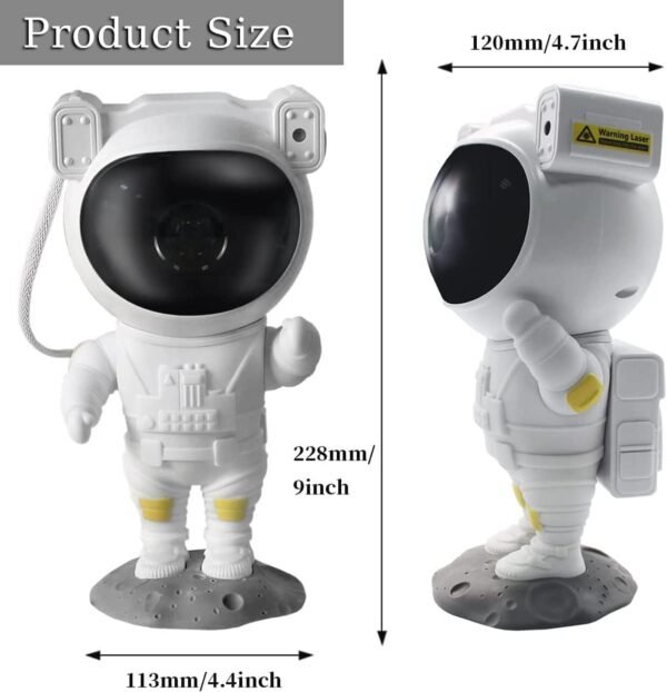 Recsg Proiettore a stella, luce notturna Galaxy, lampadario a nebbia astronauta LED con timer e telecomando, camera da letto, Natale, San Valentino e altri regali per adulti e bambini. - Image 4