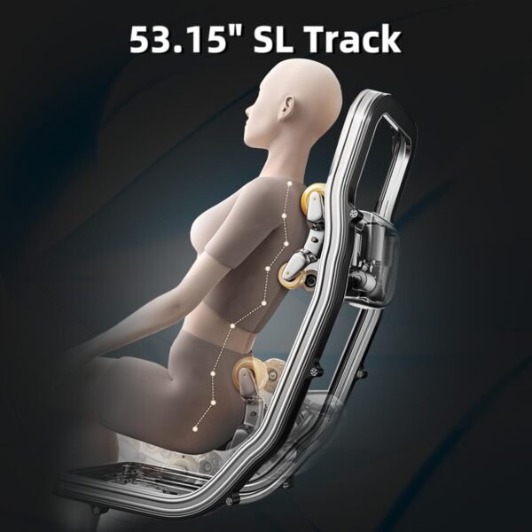 iRest Relax SL-Track - Poltrona massaggiante per il corpo, reclinabile Zero Gravity, con rullo per i piedi, poltrona reclinabile da massaggio Shiatsu - Image 4
