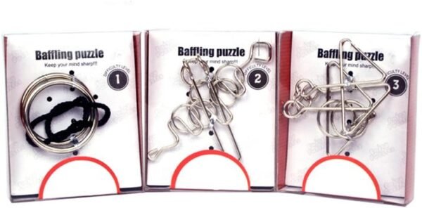 Gracelaza 24 Pezzi Set di Rompicapo in Metallo - Giocattolo Educativo Intelligenza - Puzzle Game 3D Gioco di Mente - Giocattolo Bambini e Ragazzi Intelligenza per Adulti e Bambini - Image 4