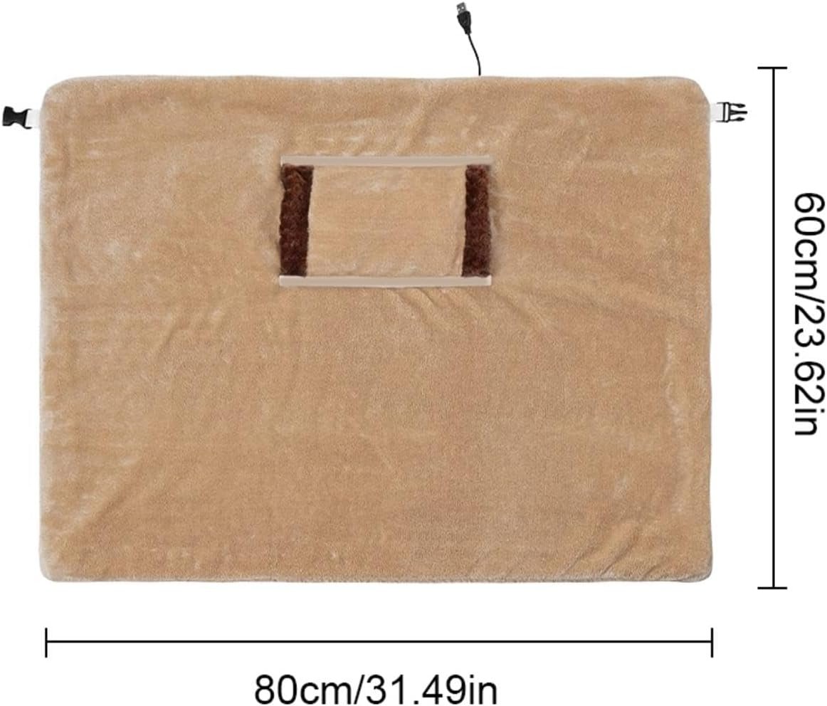 Coperta Riscaldata Con Tasca, Coperta Elettrica In Flanella Con Tasca Per Mani Riscaldata, Coperte Calde Per Inverno, Coperta Calda E Morbida Elettrica Portatile USB Per Ufficio Domestico, 60x80cm - Image 6