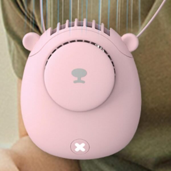 Ventilatore personale indossabile | Ventilatore personale ricaricabile | Ventilatore portatile silenzioso e piccolo, 3 velocità, ventilatore portatile per casa, viaggi, sport, campeggio - Image 8