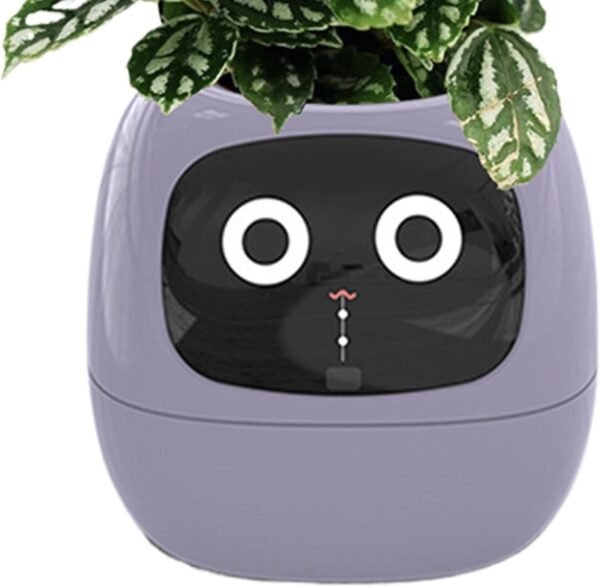 Smart Pet Planter – Robot interattivo per piante, fioriera intelligente per interni, adorabile compagno di piante, fioriera con controllo dei gesti per la casa, facile strumento di giardinaggio, - Image 8