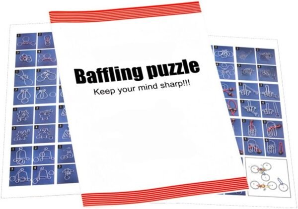 Gracelaza 24 Pezzi Set di Rompicapo in Metallo - Giocattolo Educativo Intelligenza - Puzzle Game 3D Gioco di Mente - Giocattolo Bambini e Ragazzi Intelligenza per Adulti e Bambini - Image 3