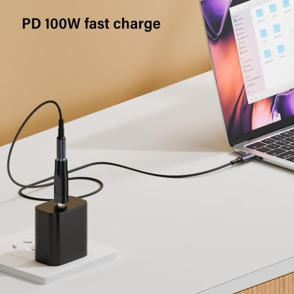YiNLuax Ad alta efficienza USB C A Corrente Diretta Adattatore 100W Soluzione di Ricarica Rapida Per Notebook E Telefoni Tecnologia Gadget - Image 4