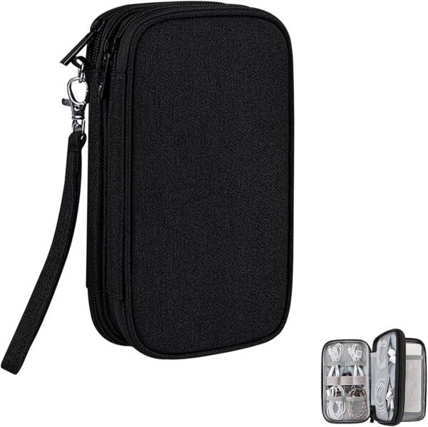 DDgro Organizzatore di viaggio di elettronica, borsa impermeabile del sacchetto degli accessori di tecnologia