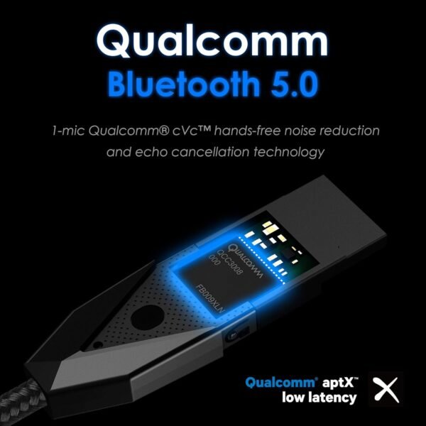 PALOVUE Ricevitore Bluetooth 5.0, kit per auto wireless per streaming musicale e chiamate in vivavoce per autoradio stereo domestico con Aux da 3,5 mm, nessuna ricarica necessaria, LinkFlow - Image 2